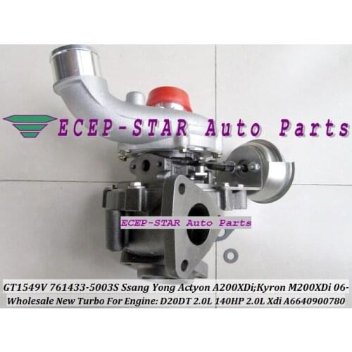 GT1549V 761433-5003S 761433 A6640900780 Turbo Turbocharger For SSANG YONG Actyon A200XDi Kyron M200XDi 06- D20DT 2.0L Xdi 140HP
