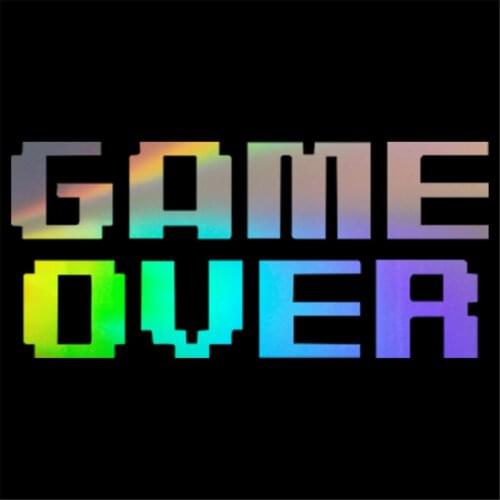 Game Over Sticker Car Motorcycle Door Window Laptop Truck Wall PC Decal Vinyl