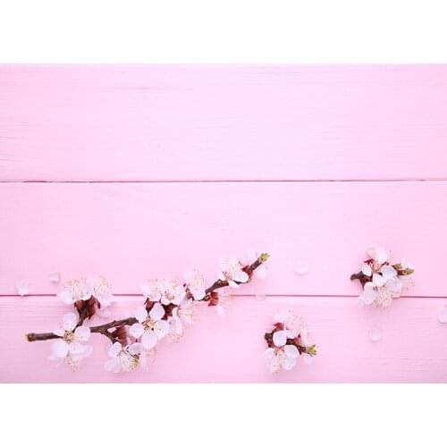 Vinyl Custom Photography Backdrops Flower and Wood planks Theme Photo Studio Background 20212FL- 10