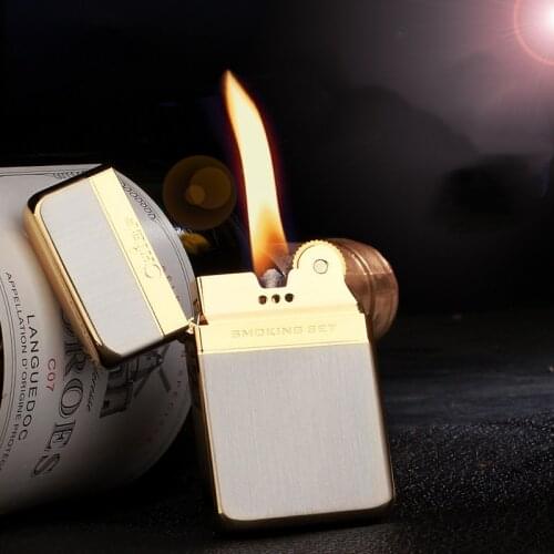 Chief Kerosene Lighter Windproof Torch Lighter Flint Grinding Wheel Cigarette Lighters Smoking Set Gift for Men Lighter Vintage