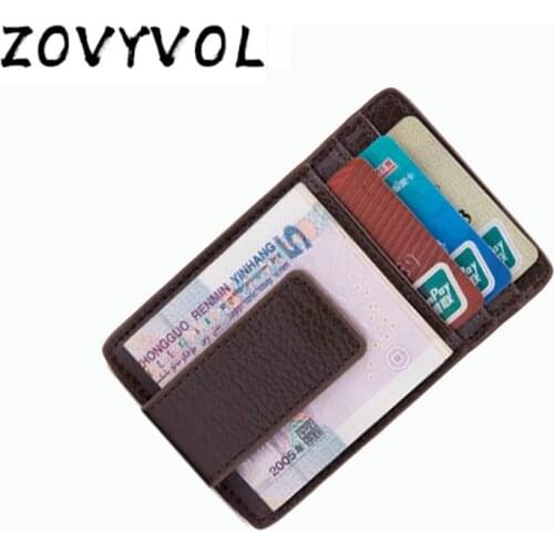 ZOVYVOL Credit Card Holder PU Leather Men Women Automatic Aluminum Alloy Metal Slim Case Purse 2021 RFID Wallet Vintage