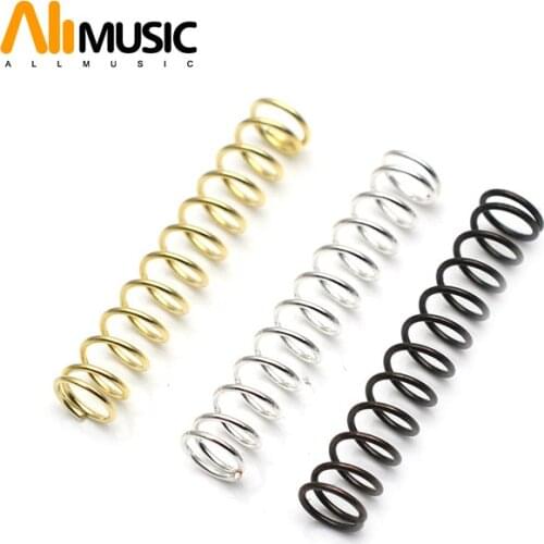 10PCS Electric Guitar Humbucker Pickup Adjust Height Springs Electric Guitar Bass Bridge Saddle Adjust Springs - Length 25mm