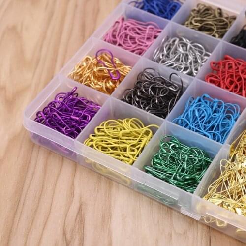 1100pcs Metal Gourd Safety Pins for Knitting Stitch Markers Quilting Sewing DIY