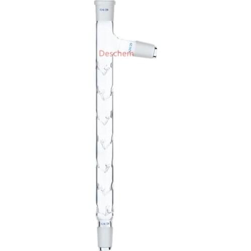 300mm,24/29,Glass Vigreux Distilling Column W/Side Arm Lab Glassware