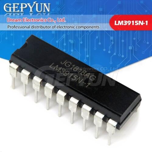 5PCS LM3915N-1 DIP18 LM3915-1 DIP LM3915N LM3915 DIP-18 new and original IC