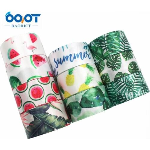 Fruit Cartoon Satin Ribbons,179231 25MM 10Yards The Tape For Sewing DIY Headdress Accessories Handmade Materials