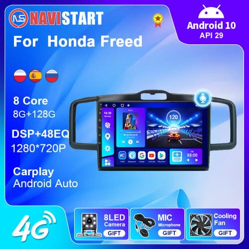 6G+128G Newest Android 10 Car Multimedia Video Player For Honda Freed 2008-2016 Navigation GPS DSP 4G BT WIFI 2 din Radio No DVD