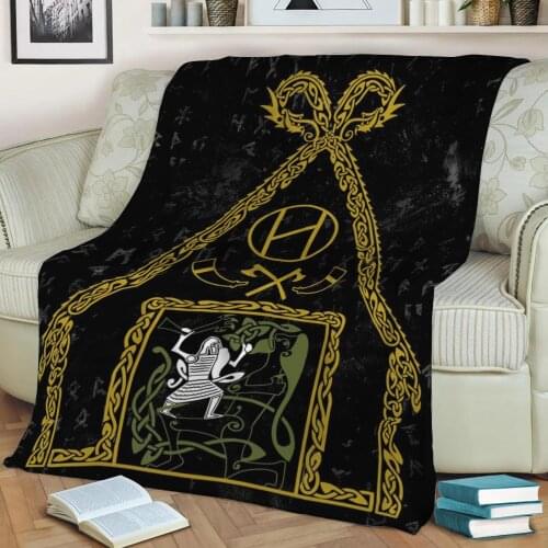 Beowulf Vs Grendel Flannel Throw Blanket 3D Printed Keep Warm Sofa Child Blanket Home Decor Textiles Dream Family Gift