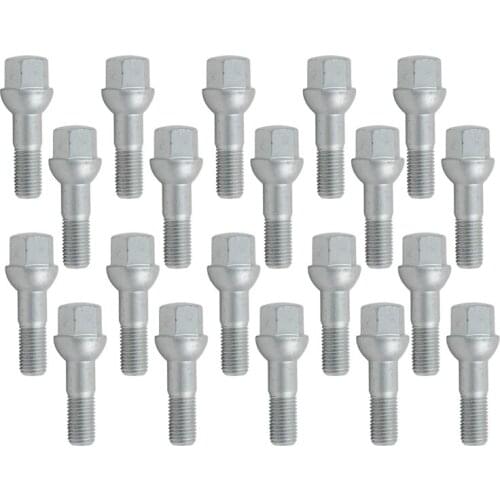 20 Alloy Wheel Lug Bolts 0009904807 Screws Stud Nuts Kit For Mercedes Benz ML550 S500 GLK350 S550 CL500 Car Accessories