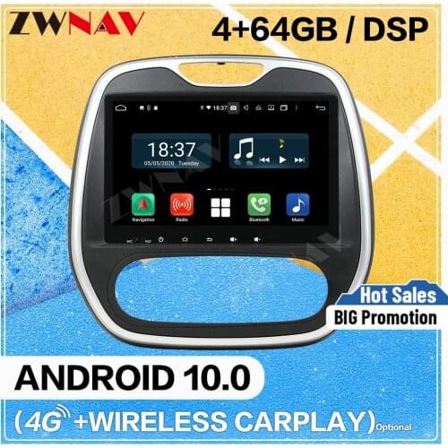 Carplay Android 10.0 screen Car Multimedia DVD Player for RENAULT Capture MT 2016 car GPS Navigation Auto Radio Stereo Head unit
