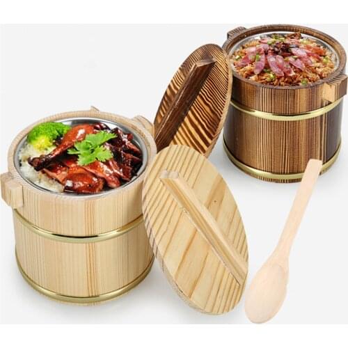 Wooden Kegs Wooden Eater Decorative Beer Bar Photography Props Wooden Barrels Hostels Decoration Rice Bucket thermos tableware