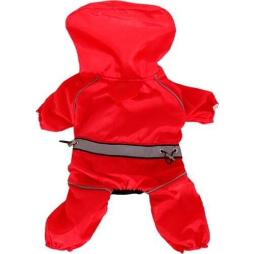Pet Dog Cat Raincoat Jumpsuit Rain Coat For Puppy Reflective Pet Waterproof Cloak Labrador Outdoor Rain Jacket Pet Clothes
