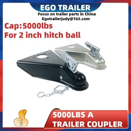 EgoTrailer 5000Ibs 2"Ball A-Frame Trailer Coupler Hitch Couping CA5100B RV Parts Camper Trailer Caravan parts Accessories