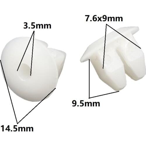Round Head Nut Grommet Fixeding clips 7.5mm-8.8mm Auto Car lamp retainer snaps fastener