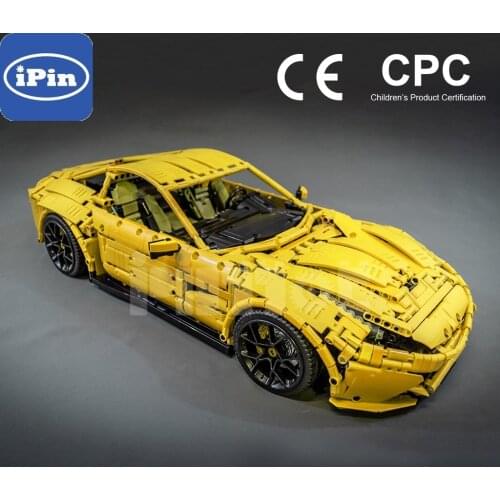 Ipin building block technology moc-41271 F12 remote control super sports car racing assembly toy boy birthday present