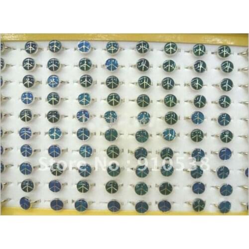Nice peace Mood Rings change color 100pcs