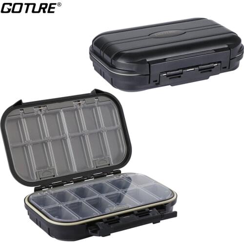 Goture Fishing Tackle Boxes for Fishing Accessories 24 Compartments Double Layer Waterproof ABS Strong Lure Fishing Box