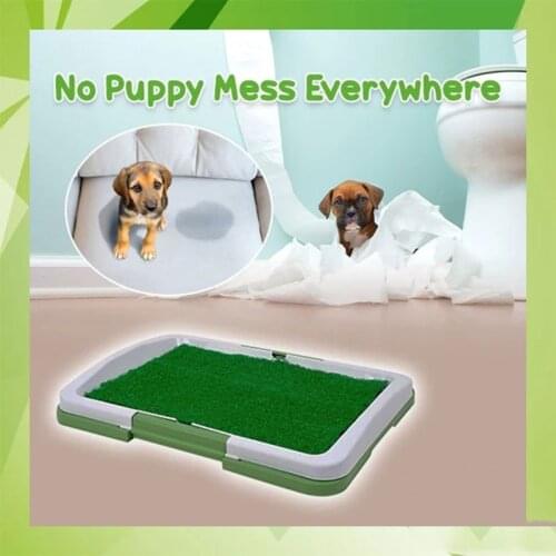 Artificial Grass Bathroom Mat for Puppies and Small Pets- Portable Potty