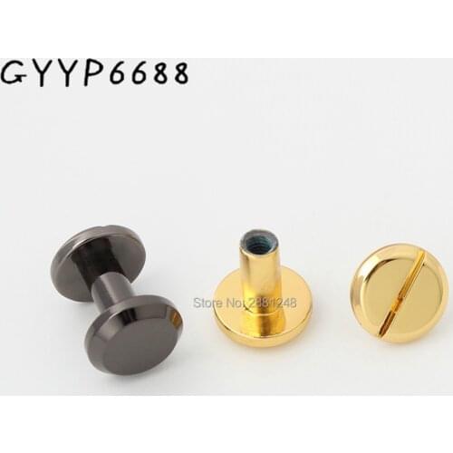 10-30pcs 4 colors 10*9mm copper round flap head stud punk bags hardware rivet studs nail accessories screws nickel purse rivet