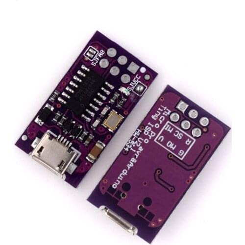 Micro USB Tiny AVR ISP ATtiny44 USBTinyISP Programmer Module IDE Bootloader ISP Microcontroller 5V F03-07