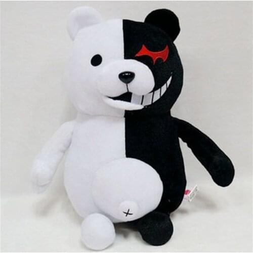 Danganronpa Anime Cosplay Monokuma Black & White Bear Plush Toy Soft Stuffed Dolls Christmas Toy Kawaii Accessories