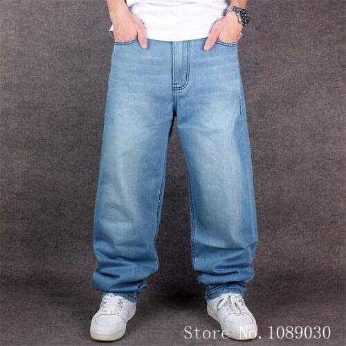 Mens Jeans Top Limited 2021 Loose Hip Hop Jeans Men Pure color Tide Mens Dress Casual Denim Trousers Cotton Pattern Harem Pants