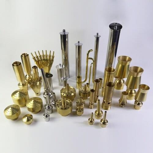 Fountain nozzle full set of fountain mushroom jade column direct cedar fan-shaped music landscape waterscape fish pond equipment