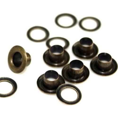 CPAM Shipping 4mm Eyelets for Apparel and Scrapbook Antique brass color metal eyelets for garment eyelet for bags