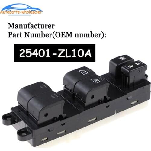 For 2007-2012 Pathfinder Electric Power Window Master Switch 25401-ZL10A 25401ZL10A 25401-ZP80A 25401-ZL10B 25401-ZL10C Car