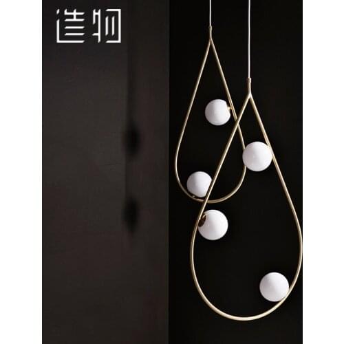 Pendant lamp Nordic style droplight bedroom personality contracted postmodern droplight designer lamps and lanterns
