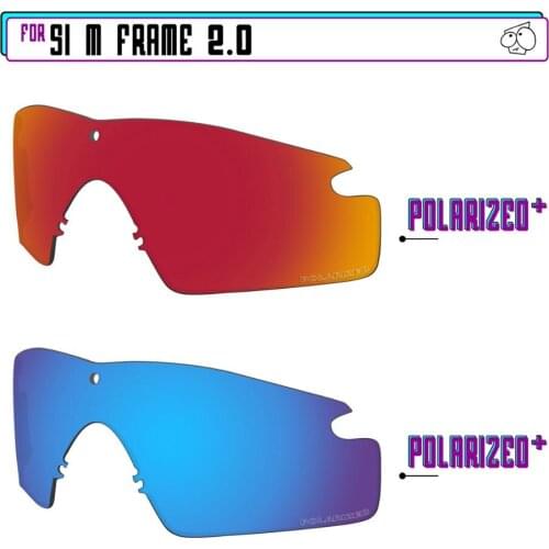 EZReplace Polarized Replacement Lenses for - Oakley Si M Frame 2.0 Sunglasses - BlueP Plus-RedP Plus