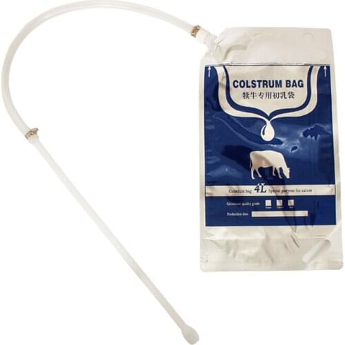10pcs/lot Chuangpu Dairy Farm Feeding Supplier 4Liter Food Grade Material Colstrum Bag Special Purpose for Calves