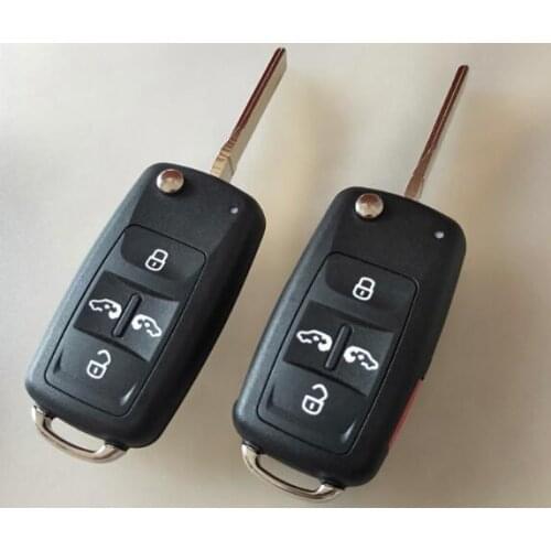 4/4+1 Buttons Empty Blank Replacement Case For Volkswagen VW Multivan Caravelle T5 4 Buttons Flip Folding Remote Key Shell