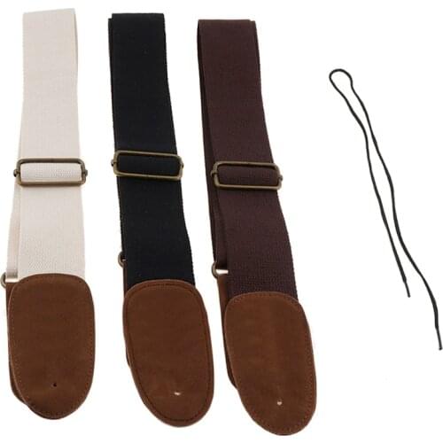 Adjustable Pure Cotton Guitar Strap for Acoustic Electric Bass Guitar 3 Color Optional