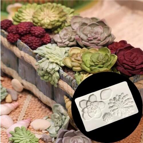 Aouke Flower Shape Silicone Mold Kitchen Baking Tools Chocolate Mold DIY Fondant Cake Lace Decoration Plant Flower Silicone Mold