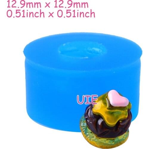 GYL535U 12.9mm Caramel Cake Silicone Mold Fondant Cake Decoration Candy Resin Clay Earrings Necklace Craft Soap Candle FOOD SAFE