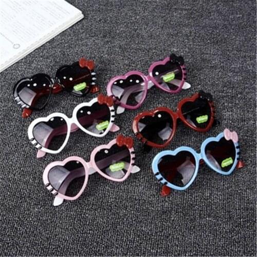 Ywjanp Fashion Kids Sunglasses Children Princess Cute Baby Hello- Glasses High Quality boys girl Heart-shaped Eyeglasses uv400