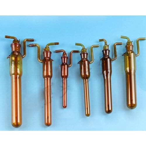 5/10/25/50/75/100ml GG17 Glass Fit Tube O/D 7mm Brown Absorber Tube Balinzhave Bottle Apparatus Chemistry Labware