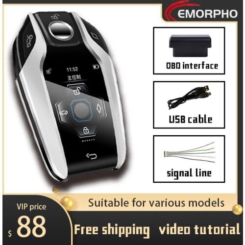 YOCASTY Korean style Universal Modified LCD Screen Smart Car Key For Audi BMW Benz Honda Land Rover Jeep KIA For All Cars