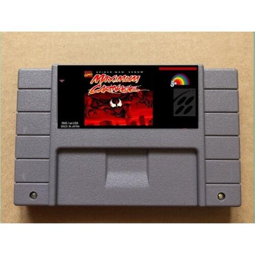 Venom Maximum Carnage USA-NTSC version 16 bit 46 pins video games