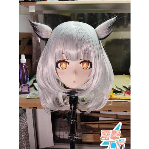 X-KM234)Quality Handmade Female/Girl Resin Japanese Cartoon Character Animego Cosplay Kigurumi Mask Crossdresser
