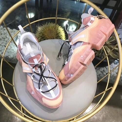 Diamond Trail Women Sneakers Mixed Color Shoes Woman Platform Tenis Feminino Light Espadrilles Mesh Sport Running Shoes Flats