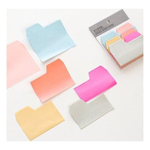 1PCS New Creative 6 Colors Memo Pad Paper Post Notes Sticky Notes Notepad Stationery Papeleria Office School Supplies