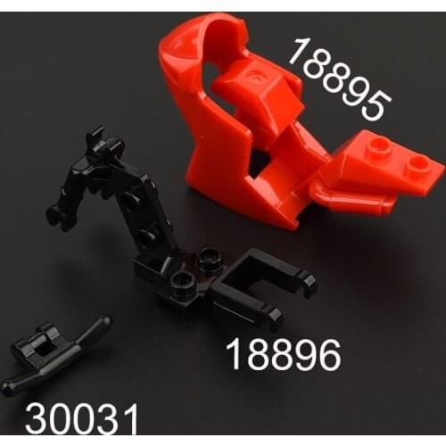 18895 18896 30031 Motorcycle fairing competition (sports) Chassis Vehicle Base Handlebars Building Blocks Parts DIY Toys