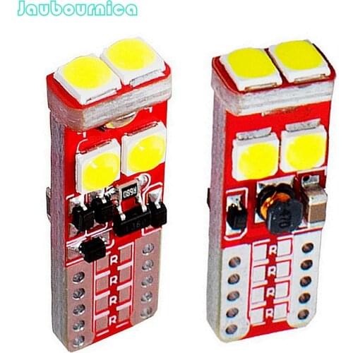 2Pcs T10 W5W Super Bright 6 SMD CREE Chips LED Car Parking Light Auto Interior Reading Dome Bulb Wedge License Plate Lamp White