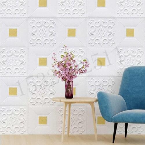 3D Brick PE Foam Wall Stickers Panels Room Decal Stone Decoration Embossed Living Room Kids Safty Bedroom Home Decor
