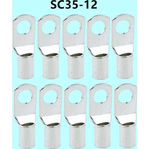5PCS Brand new SC35-12 Bolt Hole Tinned Copper Cable lugs Terminals set Wire terminals connector