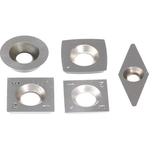 5Pcs Turning Carbide Cutter Inserts Combination Set for Wood Turning Working Lathe Tool with Screw Retail