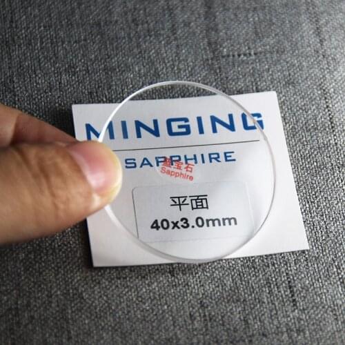 Free Shipping 1pc 3.0mm Thick Flat Round Sapphire Watch Glass from 33mm to 36.5mm