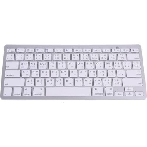 English Thai 78 Keys Wireless Bluetooth Keyboard for Laptop Tablet Cellphone